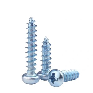 Phillips Head Self Tapping Screws Metric Coarse Thread Round Head Grade 8.8 Carbon Steel Construction Industry Use - Product Image 3