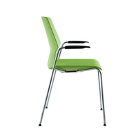 Chaise de salle de classe universitaire simple et moderne, siège en plastique, chaise pour étudiants, formation, visiteurs