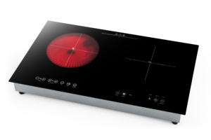 Estufas infrarrojas de inducción de <span class=keywords><strong>placa</strong></span> de mezcla doble 2200W + 1300W estufa eléctrica incorporada Cocina de Inducción doméstica - Product Image 3
