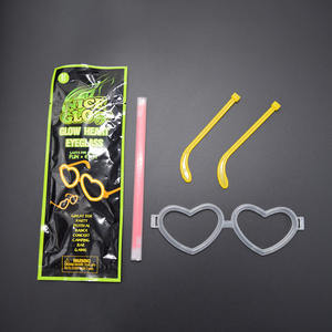 베스트셀러 어린이 장난감 안전 하트 모양 안경 파티 글로우 스틱 파티 용품 글로우 안경 - Product Image 6