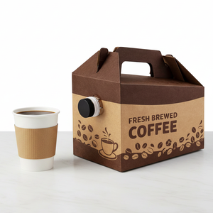 Dispensador de Café Desechable de 96 Oz, Contenedor de Bebidas Frías y Calientes con Asa para Catering, Fiestas y Comida para Llevar - Product Image 1