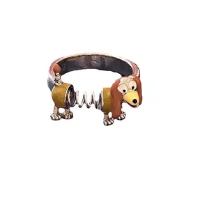 AA0160359 anneaux de couple de chien de printemps de dessin animé mignon pour femmes filles anneau réglable d'ouverture d'animal drôle bijoux cadeaux