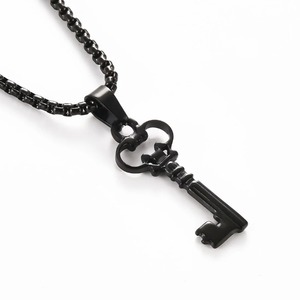 Colgante de Llave Pequeño de Acero Inoxidable, Plateado, Dorado, Negro, con Recubrimiento PVD al Vacío, Accesorios para Joyería DIY - Product Image 5