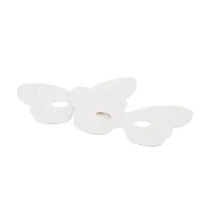 wholesale unpainted white diy butterfly paper mask party paper face masks for halloween masquerade
