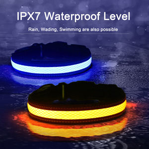 Usb 충전식 깜박이 사용자 정의 애완 동물 <span class=keywords><strong>Led</strong></span> 글로우 개 목걸이 방수 나일론 <span class=keywords><strong>Led</strong></span> 개 목걸이 - Product Image 6