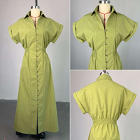 Robe Chemise Décontractée Tendance SU72257 pour Femme, Élégante, Col Rabattu, Manches Courtes, Boutonnage Simple, Taille Cintrée, Idéale pour l'Été