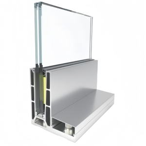 Modern House Railing Designs View Mate A20 Aluminum Glass Balcony Railing System with Tempered Glass Rust Resistant & LED - Product Image 1
