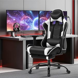 Fabrication de chaises de sport électronique, vente en gros, chaise gamer, fauteuil inclinable pas cher, chaise d'ordinateur PC, chaise de jeu en cuir avec repose-pieds - Product Image 5