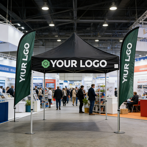 Carpa Plegable Ligera con Marco de Aluminio de 10x10 Pies |   Carpa Plegable para <span class=keywords><strong>Ferias</strong></span> Comerciales de Instalación Instantánea con Logotipo Personalizado y Diseño Gratuito - Product Image 5