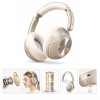 Nouveaux écouteurs sans fil à réduction de bruit active, casque supra-auriculaire Bluetooth, prise en charge de la charge rapide pour le travail, l'apprentissage, la maison, les voyages