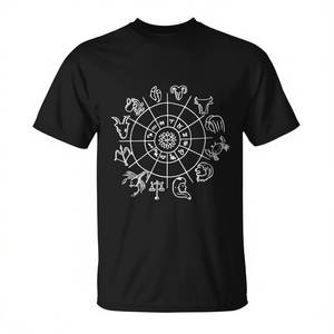 Camiseta de Astrología con signos zodiacales: Aries Sol, Aries Luna, Leo Ascendente - Product Image 2