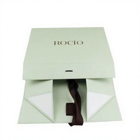 Boîte cadeau en papier rigide magnétique personnalisée, carton de 1200 g, emballage pliable pour cosmétiques et bijoux