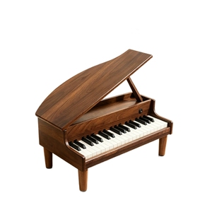 Piano à queue en bois naturel pour bébé, 37 touches, clavier de percussion pour enfants, jouet pour l'éveil musical (vente en gros) - Product Image 1