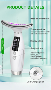 Masseur facial portable à micro-courant rechargeable par USB, <span class=keywords><strong>appareil</strong></span> raffermissant pour le cou, machine de beauté <span class=keywords><strong>anti</strong></span>-âge, outil de soin de la peau chauffant - Product Image 5