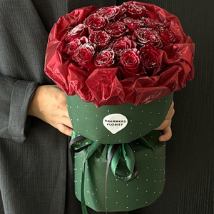 Luxury Bling Rhinestone Inlaid Floral <b>Wrapping</b> <b>Paper</b> Solid Color Smooth Surface Gift Bouquet Packaging <b>Paper</b> Phantom Series - Product Image 4