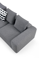 Sofá Seccional Modular de Cuero Genuino de Diseño Italiano Moderno y Minimalista Nova K258, Muebles para Sala de Estar, Gran Venta