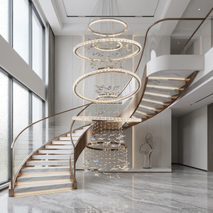 Lampadario in Cristallo Personalizzato per Soggiorno, Lampada a LED in Cristallo, Lampadario Vintage di Lusso OEM, Moderno Lampadario in Cristallo - Product Image 3