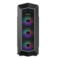 Boitier pour ordinateur gamer gamer emax Asgard, tour de pc avec Fans RGB, synchronisation ARUA, panneau avant à maille complète, flux d'air amélioré