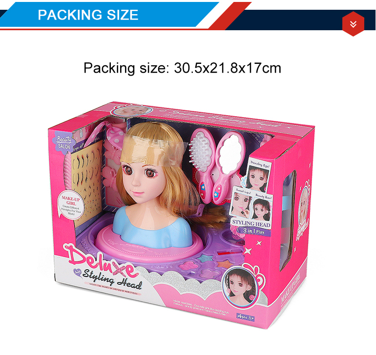 52Pcs Juego de Peluquería para Niñas Juguete Muñeca para Peinar de Cabeza Peluquería Accesorios, Make-Up 52Pcs Juego de Peluquería para Niñas Juguete Muñeca para Peinar de Cabeza Peluquería Accesorios, Make-Up