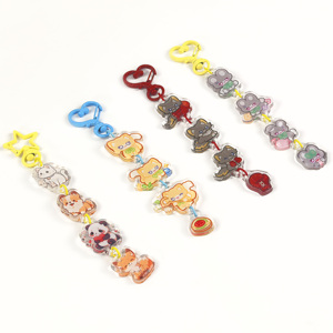 La fabricación hace su propio diseño personalizado Anime encanto llavero epoxi acrílico llavero - Product Image 6