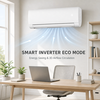 24,000 BTU Inverter Variable Frequency Air Conditioner Tipe Split Dinding Unit Pendingin Udara Pendingin Pemanas HZ24
