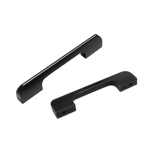 Poignée de meuble Jiufa solide et épaisse en alliage noir, à trou unique, moderne et simple, pour porte et quincaillerie de mobilier - Product Image 3