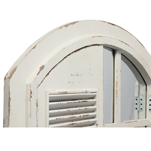 Gương Khung Gỗ Bán Chạy Gương Shabby Chic Cổ Điển Đau Khổ Màu Trắng Gương Cửa Sổ Trang Trí Nội Thất Cổ Điển Gương Ngang - Product Image 3