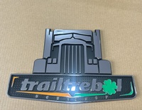 Autocollant de logo 3D chromé personnalisé pour camion, emblème de voiture, décalcomanie en plastique ABS auto-adhésif pour moto, garde-boue, club automobile, élégant, individuel