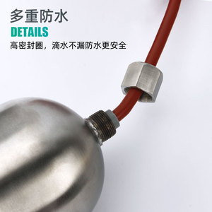 Interrupteur à flotteur en acier inoxydable, type boule, capteur de niveau de liquide pour vanne de contrôle d'eau, résistant aux hautes températures - Product Image 5