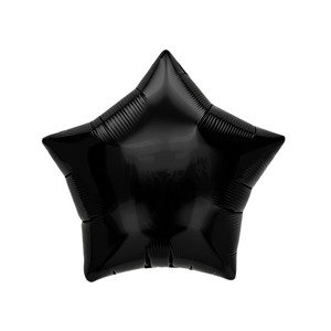 Ballon en forme d'étoile Party Love, 19 pouces, noir, en feuille métallique, pour fêtes, décorations d'anniversaire et de remise de diplôme - Product Image 1