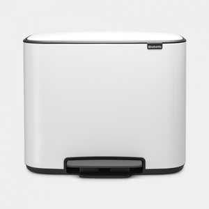 Bidone dei Rifiuti Babanta con Pedale 11 L Bianco per Cucina - Product Image 1