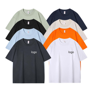 Camiseta de alta calidad en oferta, 220 gramos, impresión personalizada, 60% algodón, 40% poliéster, camiseta lisa para hombre - Product Image 3