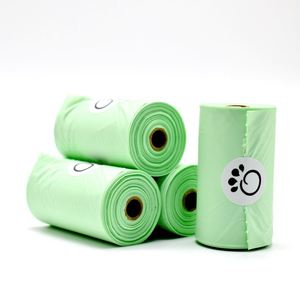 BPI ASTM Biodegradable <b>Compostable</b> Pet Waste Disposal Poop <b>Bags</b> Customized 60 <b>Bags</b>/Box 15 Micron Scented/Unscented Dog Poop <b>Bags</b> - Product Image 3