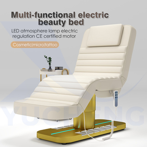 เตียงนวดเสริมความงามไฟฟ้าแบบโค้งสำหรับร้านเสริมสวยโรงพยาบาล พร้อมมอเตอร์ 3 ตัว สำหรับทำทรีทเมนท์ ต่อขนตา และดูแลผิวหน้า - Product Image 3