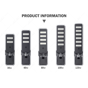 IP66 không thấm nước Tất cả hàng đầu 50W 100W 200W tất cả trong một dự án chiếu sáng ngoài trời năng lượng mặt trời ánh sáng đường phố nhà ở với Dịch vụ tốt - Product Image 5