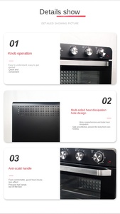 เตาอบไฟฟ้าขนาด23ลิตรแบบพกพาสำหรับอบในบ้าน - Product Image 4