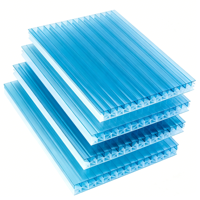 Plaque de polycarbonate gaufrée résistante aux intempéries, panneau transparent anti-choc pour toit de villa, patio, gazebo, maison de loisirs