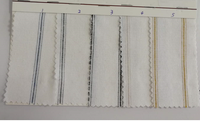 Serviettes en lin et coton délavé à rayures naturelles, pour vente en gros, restaurant, hôtel et mariage