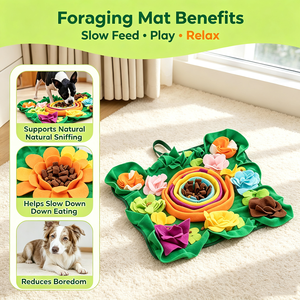 Alfombra Olfativa para Perros, Alfombra de Alimentación Lenta, Alfombra Interactiva para Esconder Premios, Antideslizante, Lavable, para Perros y Gatos, Alivia el Aburrimiento y la Ansiedad - Product Image 6