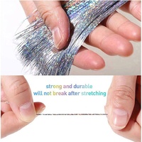 Perruques brillantes pour animaux de compagnie extensions de cheveux à paillettes avec clip scintillant accessoires de cheveux postiches arc-en-ciel