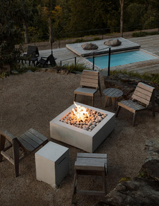 Cheminée extérieure au gaz personnalisable, poêle à bois multi-combustibles pour villa et gîte - Product Image 5