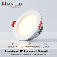 Spot LED commercial moderne anti-éblouissement sans cadre pour bureau, tailles 2, 2.5, 3, 3.5, 4, 5, 6, 8 pouces