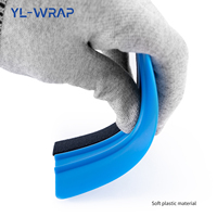 Kit de raclettes YLWRAP pour l'application de film teinté pour vitres de voiture, outils d'application de film vinyle, raclettes en plastique