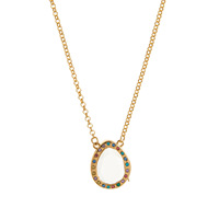 Boîte cadeau ouvrable, bijoux plaqués or 18 carats, collier pendentif en forme de cœur de l'océan en acrylique pour femmes et filles