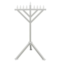 Meilleure Vente : Ménorah en Fer avec Cuivre Antique, Décoration de Hanouka pour la Maison, Chandelier Juif Fait Main et Durable