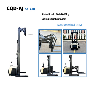 รถยกกรรไกรขนาดเล็กแบบเดี่ยว รับน้ำหนัก 1.5 ตัน 2.0 ตัน ความสูงยก 5000 มม. สำหรับคลังสินค้าทางเดินแคบ อุปกรณ์ขนย้ายวัสดุ - Product Image 5