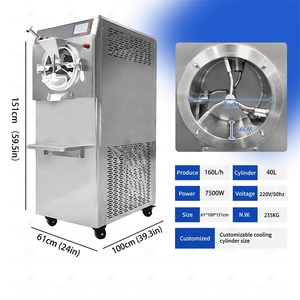 Máquina de Helados y Gelato Comercial Automática Mvckyi de 160L/H con Opción de Frutas, Gran Capacidad, Congelador Horizontal por Lotes - Product Image 3