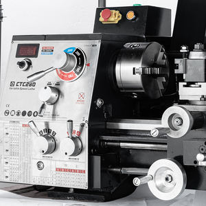 เครื่องกลึงโลหะขนาดเล็ก CTC280 ขนาด 38 มม. พร้อมระบบเปลี่ยนเครื่องมืออย่างรวดเร็วและหน้าจอแสดงผล พร้อมมอเตอร์ 1.1 กิโลวัตต์ - Product Image 6