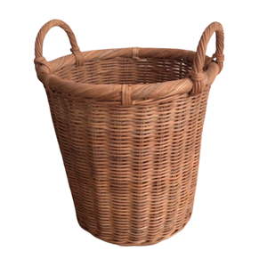 Top Shopping Soporte de plantas de interior de ratán natural-Cesta de plantas de ratán natural de tamaño mediano con asas - Product Image 1