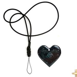 Colgante de energía de <span class=keywords><strong>iones</strong></span> <span class=keywords><strong>negativos</strong></span> con forma de corazón personalizado ECAMAZ 1200-1600, collar con cordón de silicona antirradiación - Product Image 2